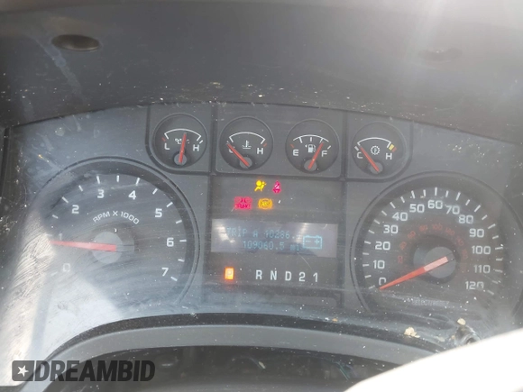 2009 Ford F-150 XL with VIN 1FTRF12WX9KB25425, listed as a IAAI auction lot 42597123 with 109,060 mi miles and . Bid and sale history available at DreamBid. Image 7.