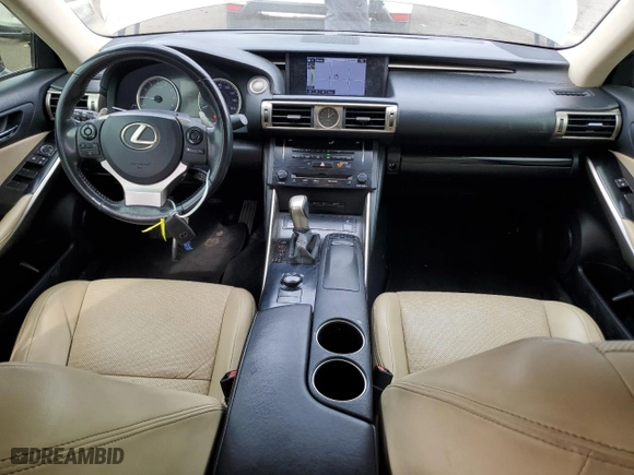 2014 Lexus IS 350 with VIN JTHCE1D24E5000477, listed as a Copart auction lot 44457245 with 132,084 mi miles and Salvage Title. Bid and sale history available at carsss.com. Image 8.