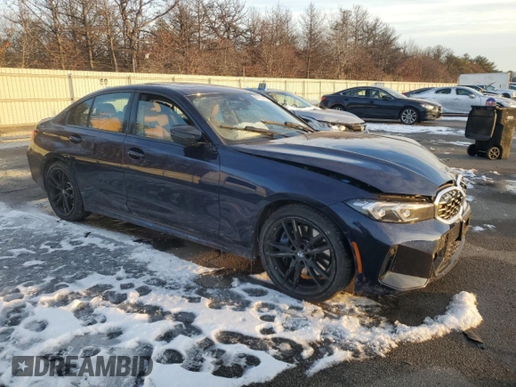 2024 BMW 3 Series M340i xDrive with VIN 3MW49FF08R8E47970, listed as a Copart auction lot 89116745 with 7,898 mi miles and Salvage Title. Bid and sale history available at carsss.com. Image 4.