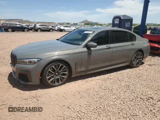 2022 BMW 7 Series 740i with VIN WBA7T2C01NCG99089, listed as a Copart auction lot 58748775 with 40,533 mi miles and Salvage title. Bid and sale history available at DreamBid. Image 1.