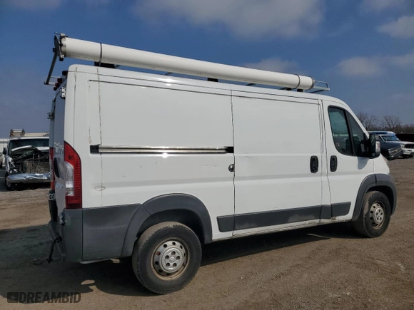 2014 Ram ProMaster Cargo Van with VIN 3C6TRVAG8EE124938, listed as a Copart auction lot 47112525 with 110,608 mi miles and Salvage Title. Bid and sale history available at carsss.com. Image 3.