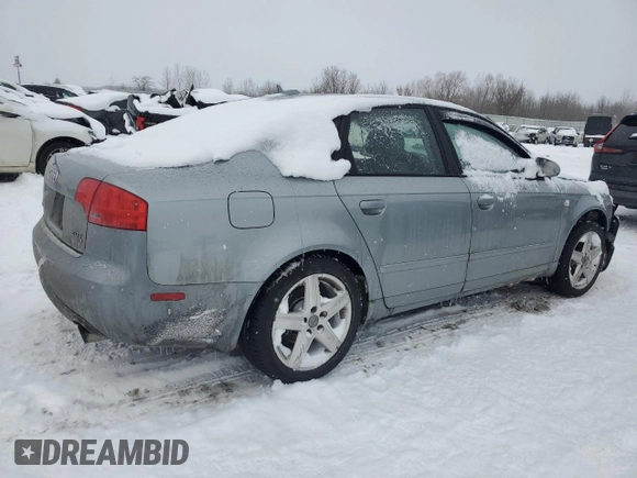 2005 Audi A4 2.0T with VIN WAUDF68E25A435944, listed as a Copart auction lot 42164815 with 0 mi miles and Salvage Title. Bid and sale history available at carsss.com. Image 3.