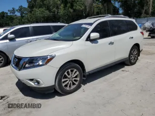 2015 Nissan Pathfinder SV with VIN 5N1AR2MN8FC666425, listed as a Copart auction lot 57183195 with 169,240 mi miles and Salvage title. Bid and sale history available at DreamBid. Image 1.