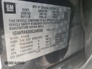 2014 Buick Enclave Convenience with VIN 5GAKRAKD9EJ245399, listed as a Copart auction lot 45999085 with 130,468 mi miles and Salvage Title. Bid and sale history available at carsss.com. Image 15.