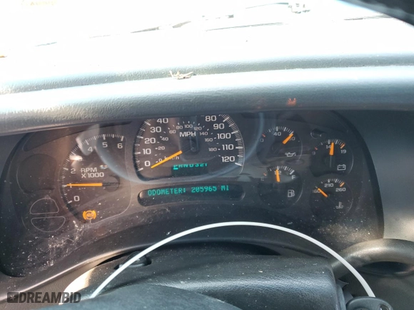 2003 Chevrolet Tahoe Z71 with VIN 1GNEK13T03R124255, listed as a Copart auction lot 42002945 with 205,965 mi miles and Salvage Title. Bid and sale history available at carsss.com. Image 9.