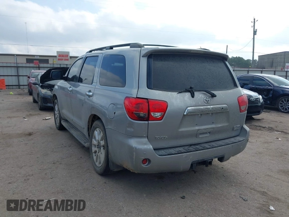 2008 Toyota Sequoia Platinum with VIN 5TDBY67A98S017696, listed as a IAAI auction lot 41499083 with 274,117 mi miles. Bid and sale history available at carsss.com. Image 3.