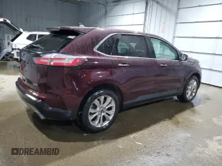 2022 Ford Edge Titanium with VIN 2FMPK4K99NBA68472, listed as a Copart auction lot 87975845 with 41,177 mi miles and Salvage Title. Bid and sale history available at carsss.com. Image 3.