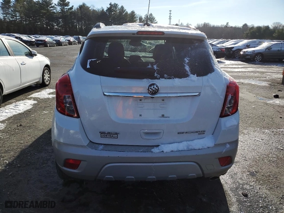 2016 Buick Encore Leather with VIN KL4CJGSB3GB725246, listed as a Copart auction lot 84399324 with 0 mi miles and Salvage Title. Bid and sale history available at carsss.com. Image 6.
