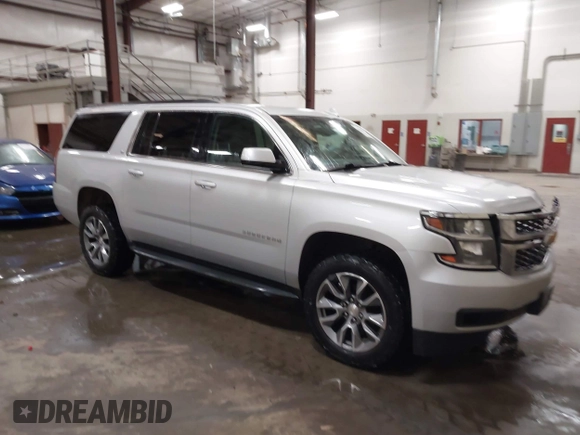 2018 Chevrolet Suburban LT with VIN 1GNSKHKC7JR118799, listed as a IAAI auction lot 41708676 with 139,662 mi miles and . Bid and sale history available at DreamBid. Image 1.
