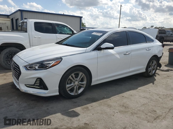 2018 Hyundai Sonata Sport with VIN 5NPE34AF3JH670704, listed as a Copart auction lot 51283555 with 87,811 mi miles and Salvage Title. Bid and sale history available at carsss.com. Image 1.