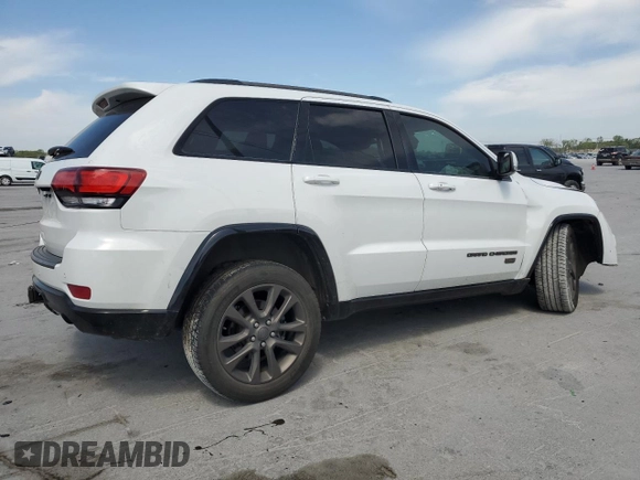 2016 Jeep Grand Cherokee Limited 75th Anniversary with VIN 1C4RJFBT8GC447215, listed as a Copart auction lot 53835115 with 69,864 mi miles and Salvage Title. Bid and sale history available at DreamBid. Image 3.