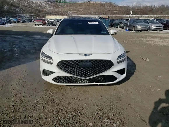 2022 Genesis G70 3.3T with VIN KMTG54TE4NU098837, listed as a Copart auction lot 42971645 with 42,645 mi miles and Salvage Title. Bid and sale history available at carsss.com. Image 13.