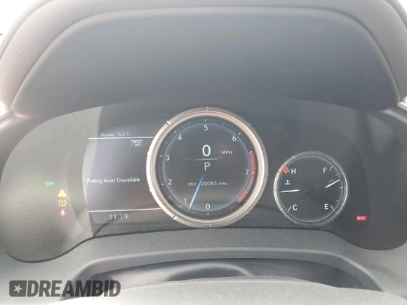 2020 Lexus RX 350 F Sport Performance with VIN 2T2YZMDA4LC234425, listed as a Copart auction lot 50831835 with 20,083 mi miles and Salvage title. Bid and sale history available at DreamBid. Image 9.