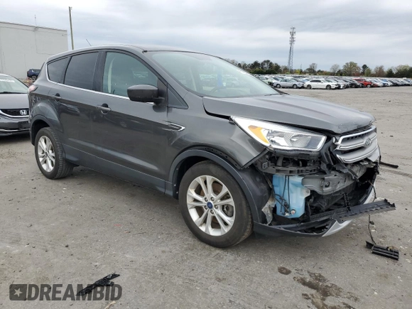 2017 Ford Escape SE with VIN 1FMCU9GD7HUA10460, listed as a Copart auction lot 51753655 with 109,494 mi miles and Salvage Title. Bid and sale history available at DreamBid. Image 4.