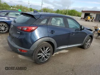 2017 Mazda CX-3 Grand Touring z VIN JM1DKFD75H0141048, wystawiony jako Copart lot #55752185 z przebiegiem 89 960 mil mil oraz Szkody całkowita. Historia ofert i sprzedaży dostępna na DreamBid. Obrazek 3.