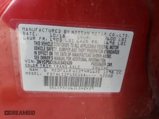 2018 Nissan Kicks SV with VIN 3N1CP5CU6JL542439, listed as a Copart auction lot 48777755 with 128,906 mi miles and Salvage Title. Bid and sale history available at carsss.com. Image 13.