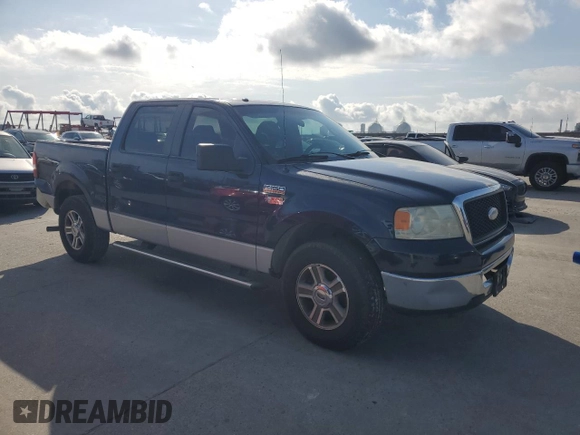 2007 Ford F-150 XLT with VIN 1FTRW12W17KB14777, listed as a Copart auction lot 56724275 with 187,114 mi miles and Salvage title. Bid and sale history available at DreamBid. Image 4.