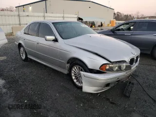 2001 BMW 5 Series 525iA with VIN WBADT43451GF58319, listed as a Copart auction lot 88724465 with 0 mi miles and Salvage Title. Bid and sale history available at carsss.com. Image 4.