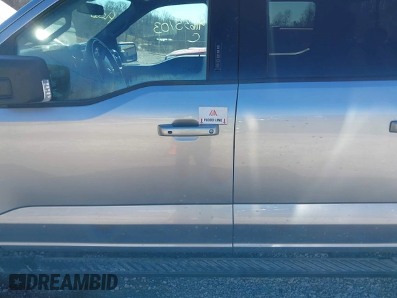 2021 Ford F-150 XL with VIN 1FTFW1E59MFA23945, listed as a IAAI auction lot 41635103 with 1 mi miles. Bid and sale history available at carsss.com. Image 6.