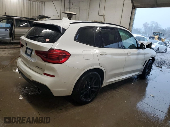 2020 BMW X3 xDrive30i with VIN 5UXTY5C03L9B46098, listed as a Copart auction lot 50985655 with 44,268 mi miles and Salvage Title. Bid and sale history available at DreamBid. Image 3.