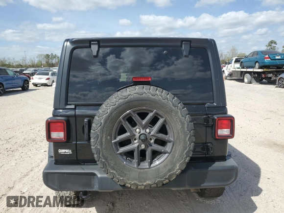 2024 Jeep Wrangler Sport with VIN 1C4PJXKN7RW237317, listed as a Copart auction lot 48219945 with 29,092 mi miles and Salvage title. Bid and sale history available at DreamBid. Image 6.