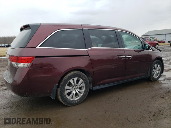 2017 Honda Odyssey EX z VIN 5FNRL5H49HB017797, wystawiony jako Copart lot #48379005 z przebiegiem 96 939 mil mil oraz Szkoda całkowita • Salvage title. Historia ofert i sprzedaży dostępna na DreamBid. Obrazek 3.