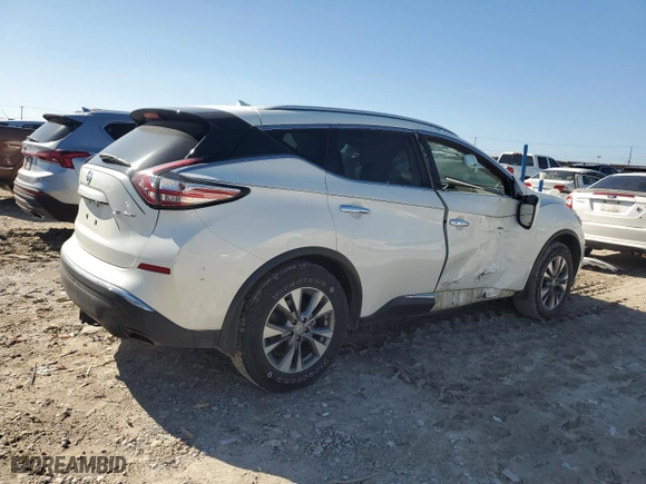 2015 Nissan Murano SV with VIN 5N1AZ2MH4FN214602, listed as a Copart auction lot 42746235 with 130,705 mi miles and Salvage Title. Bid and sale history available at carsss.com. Image 3.