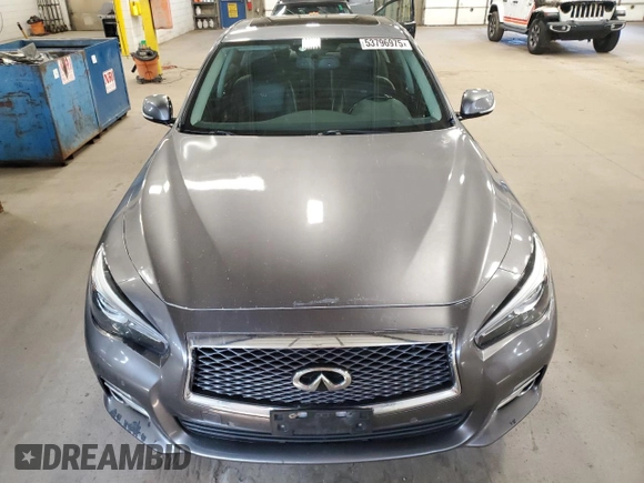 2014 Infiniti Q50 Premium with VIN JN1BV7AR5EM683185, listed as a Copart auction lot 53796975 with 149,277 mi miles and Salvage Title. Bid and sale history available at DreamBid. Image 5.