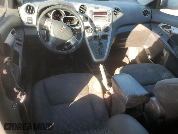 2009 Pontiac Vibe with VIN 5Y2SM67069Z401681, listed as a Copart auction lot 76338944 with 191,368 mi miles and Salvage Title. Bid and sale history available at carsss.com. Image 8.