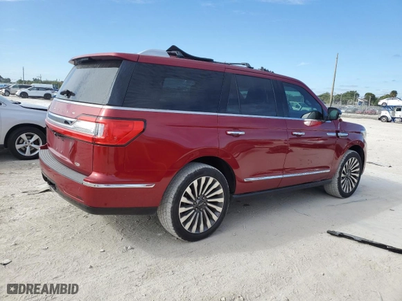 2019 Lincoln Navigator Reserve with VIN 5LMJJ2LT5KEL05687, listed as a Copart auction lot 87421794 with 69,087 mi miles and Salvage Title. Bid and sale history available at carsss.com. Image 3.