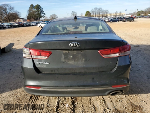 2016 Kia Optima LX with VIN 5XXGT4L37GG069425, listed as a Copart auction lot 46176795 with 135,950 mi miles and Salvage Title. Bid and sale history available at carsss.com. Image 6.