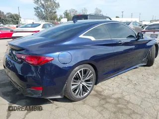 2021 Infiniti Q60 Luxe with VIN JN1EV7KK7MM411041, listed as a IAAI auction lot 42047041 with 26,562 mi miles and . Bid and sale history available at carsss.com. Image 4.