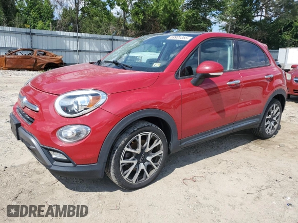 2016 FIAT 500X Trekking Plus with VIN ZFBCFXET7GP388002, listed as a Copart auction lot 59931355 with 116,860 mi miles and Salvage title. Bid and sale history available at DreamBid. Image 1.