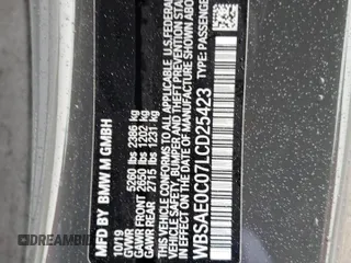 2020 BMW M8 z VIN WBSAE0C07LCD25423, wystawiony jako Copart lot #58272065 z przebiegiem 102 346 mil mil oraz Czysty tytuł • Clean title. Historia ofert i sprzedaży dostępna na DreamBid. Obrazek 12.