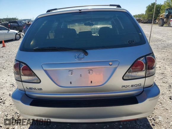 2002 Lexus RX 300 with VIN JTJGF10U820149732, listed as a Copart auction lot 81187564 with 0 mi miles and Salvage Title. Bid and sale history available at carsss.com. Image 6.