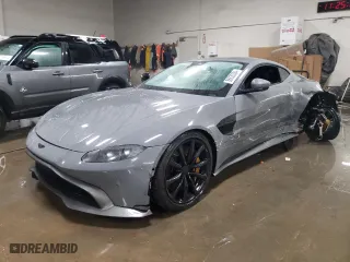 2019 Aston Martin Vantage with VIN SCFSMGAW7KGN02038, listed as a Copart auction lot 86830384 with 0 mi miles and Salvage Title. Bid and sale history available at carsss.com. Image 1.