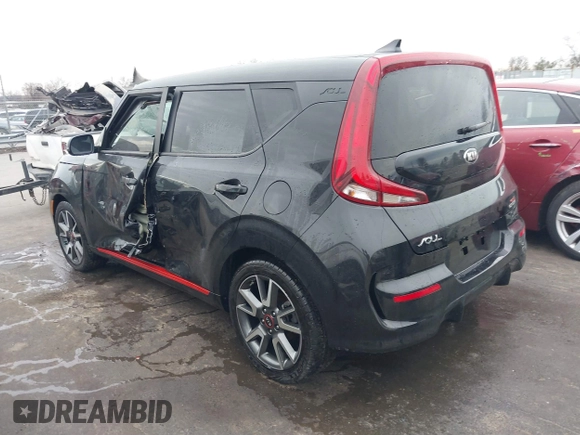 2021 Kia Soul GT-Line with VIN KNDJ63AU5M7126972, listed as a IAAI auction lot 41276835 with 22,195 mi miles and . Bid and sale history available at DreamBid. Image 3.