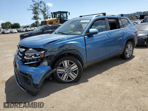 2019 Volkswagen Atlas SE z VIN 1V2UR2CA8KC535228, wystawiony jako Copart lot #57141415 z przebiegiem 54 742 mil mil oraz Szkoda całkowita • Salvage title. Historia ofert i sprzedaży dostępna na DreamBid. Obrazek 1.