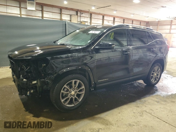 2024 GMC Terrain SLT z VIN 3GKALVEGXRL338721, wystawiony jako Copart lot #65762185 z przebiegiem 28 102 mil mil oraz Czysty tytuł • Clean title. Historia ofert i sprzedaży dostępna na DreamBid. Obrazek 1.