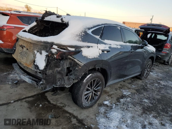 2024 Lexus NX with VIN 2T2AGCEZ9RC057644, listed as a Copart auction lot 89156795 with 0 mi miles and Salvage Title. Bid and sale history available at carsss.com. Image 3.