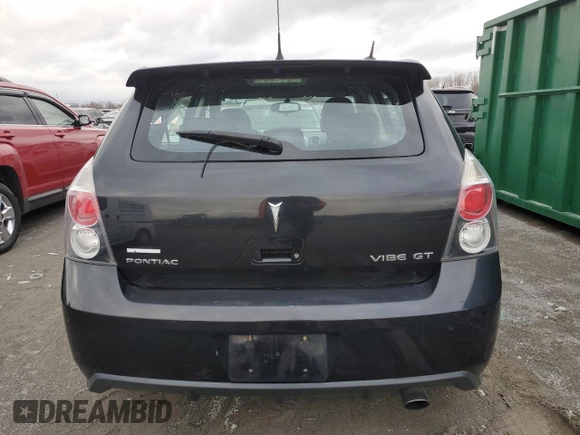 2009 Pontiac Vibe GT with VIN 5Y2SR67079Z420015, listed as a Copart auction lot 78410603 with 160,528 mi miles and Non Repairable. Bid and sale history available at carsss.com. Image 6.