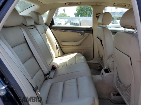 2003 Audi A4 1.8T with VIN WAULC68E93A316080, listed as a Copart auction lot 65381054 with 102,383 mi miles and Salvage Title. Bid and sale history available at carsss.com. Image 10.