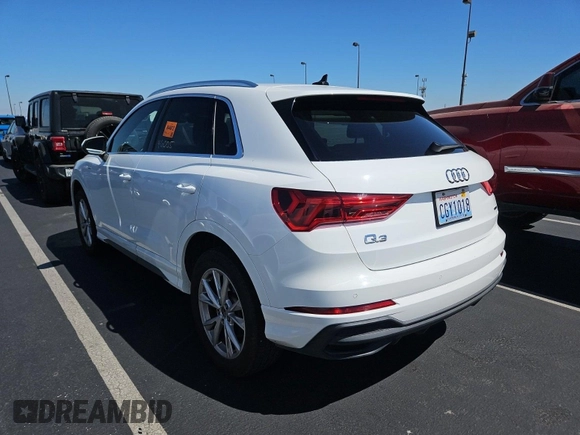 2023 Audi Q3 S line Premium with VIN WA1DECF3XP1106668, listed as a IAAI auction lot 42845143 with 46,005 mi miles and . Bid and sale history available at DreamBid. Image 14.