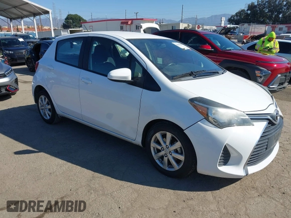2015 Toyota Yaris L with VIN VNKKTUD34FA051863, listed as a IAAI auction lot 41615246 with 103,728 mi miles. Bid and sale history available at carsss.com. Image 1.