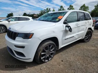 2020 Jeep Grand Cherokee Overland with VIN 1C4RJFCG6LC346735, listed as a Copart auction lot 64877935 with 50,258 mi miles and Salvage title. Bid and sale history available at DreamBid. Image 1.