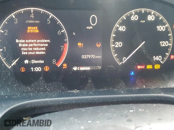 2024 Honda HR-V Sport with VIN 3CZRZ2H53RM738937, listed as a Copart auction lot 55918195 with 37,970 mi miles and Salvage title. Bid and sale history available at DreamBid. Image 9.
