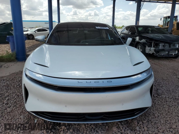 2023 Lucid Air Touring with VIN 50EA1TEA6PA004669, listed as a Copart auction lot 51686075 with 0 mi miles and Salvage Title. Bid and sale history available at carsss.com. Image 5.