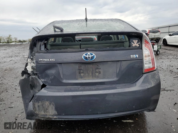 2012 Toyota Prius One with VIN JTDKN3DU4C5497263, listed as a Copart auction lot 53057535 with 168,506 mi miles and Clean Title. Bid and sale history available at carsss.com. Image 6.