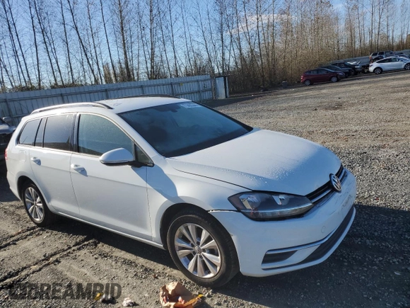 2019 Volkswagen Golf SportWagen S with VIN 3VW117AU2KM502355, listed as a Copart auction lot 71405544 with 49,111 mi miles and Salvage Title. Bid and sale history available at carsss.com. Image 1.