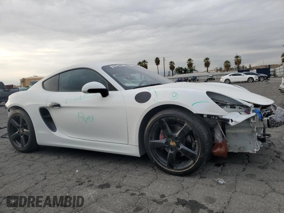 2015 Porsche 718 Cayman z VIN WP0AA2A8XFK164824, wystawiony jako Copart lot #81571154 z przebiegiem 26 535 mil mil oraz Szkoda całkowita • Salvage title. Historia ofert i sprzedaży dostępna na DreamBid. Obrazek 4.